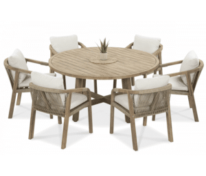 Drevene zahradne sedenie marigold dining round